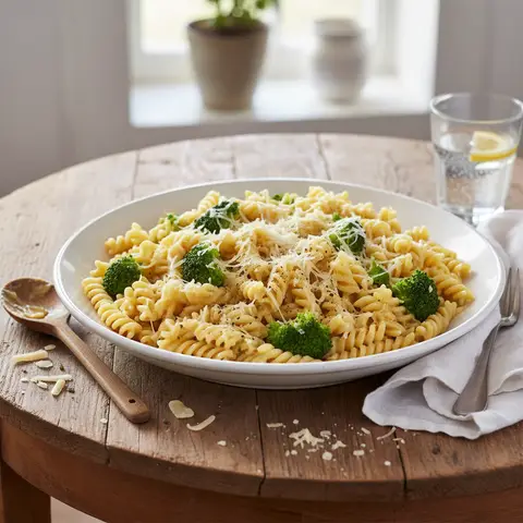 Pasta mit Brokkoli und Gruyère