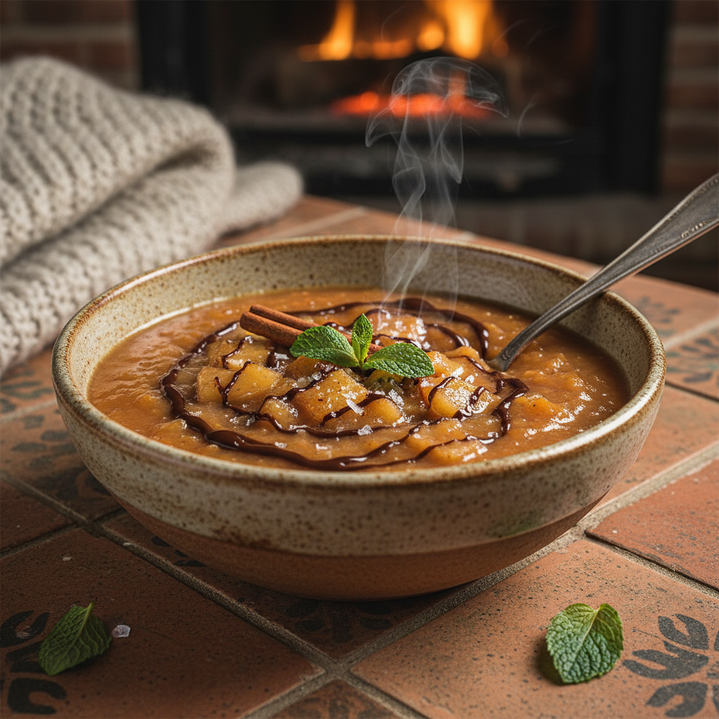 Soupe sucrée-salée pomme poire