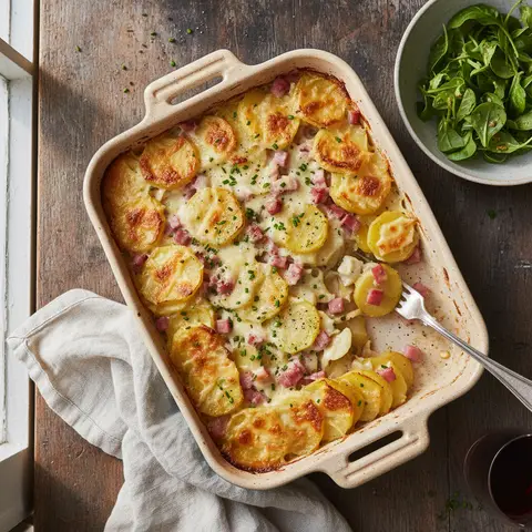 Potato and Ham Gratin