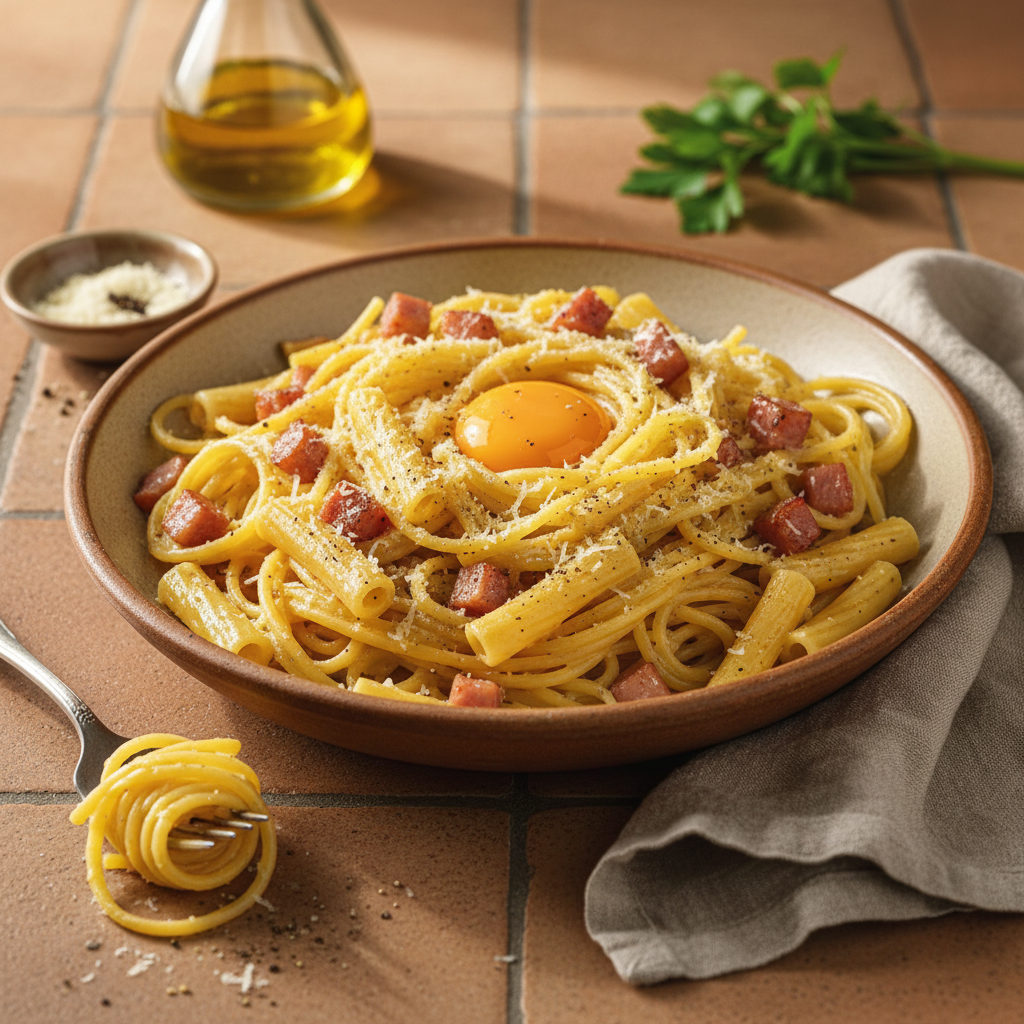 Pâtes à la Carbonara Simplifiée