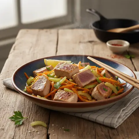 Thunfisch-Gemüse Pfanne