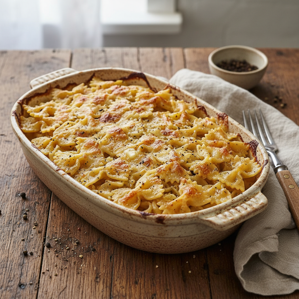 Gratin de Farfalles Simples