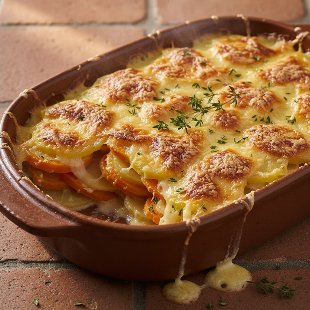 Gratin de Pommes de Terre et Carottes