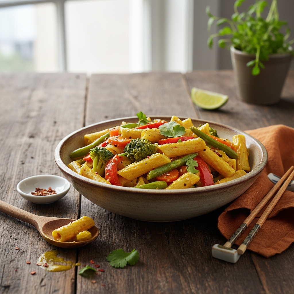 Curry de Légumes aux Pâtes