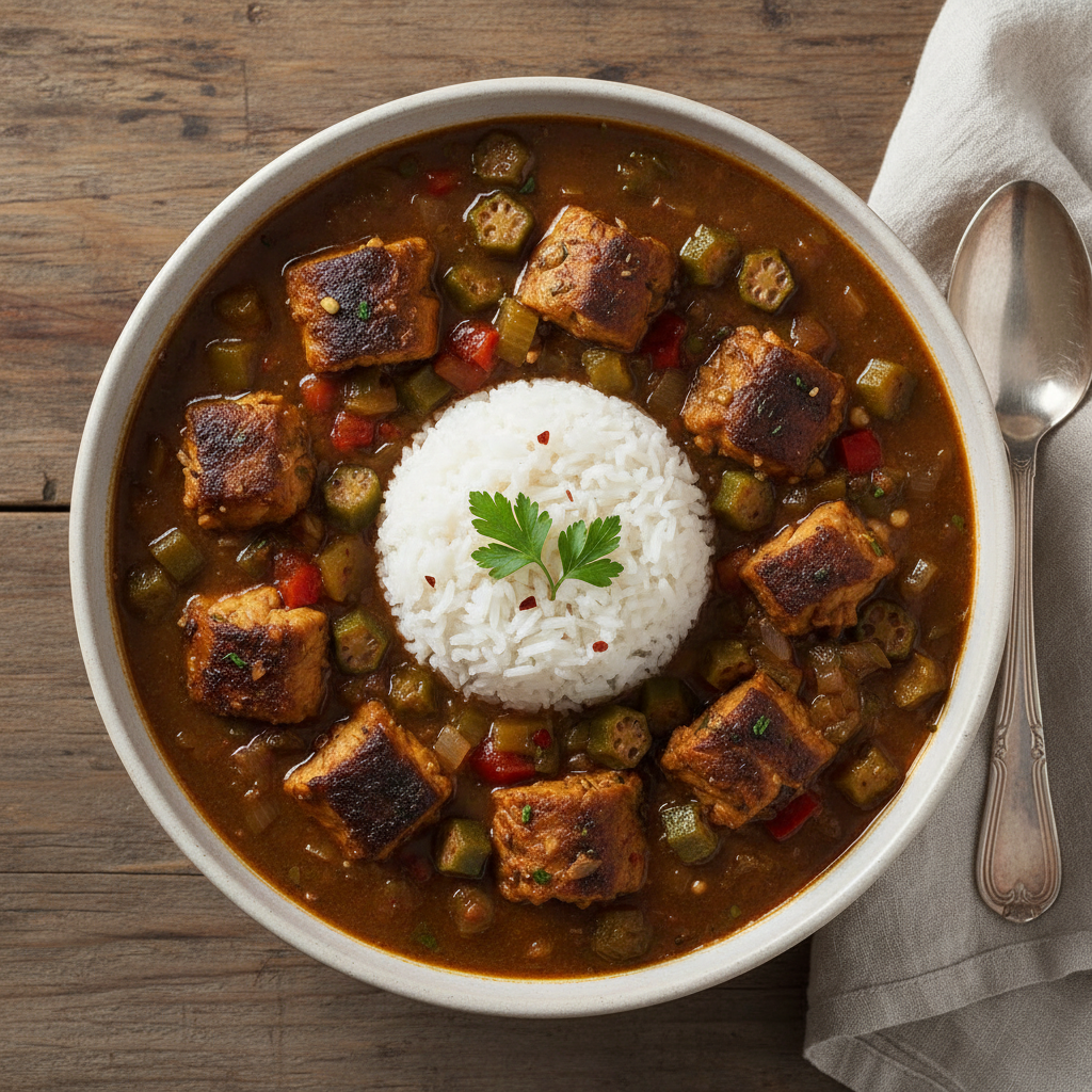 Gumbo au Poisson Catfish