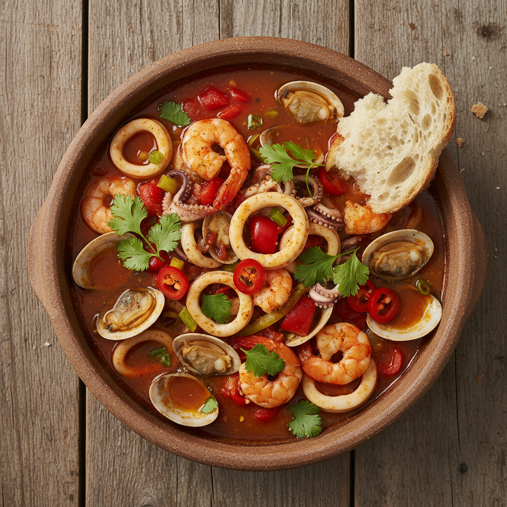 Caldeirada de fruits de mer portugaise