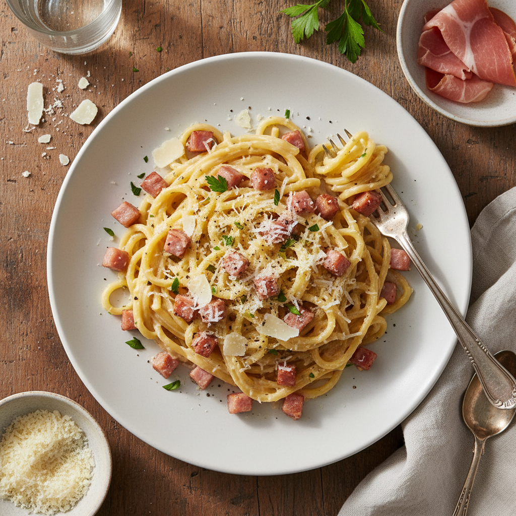Pâtes Carbonara Simplifiée