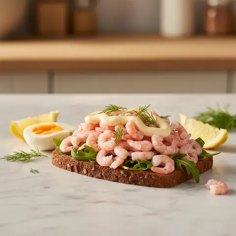 Shrimp Smørrebrød