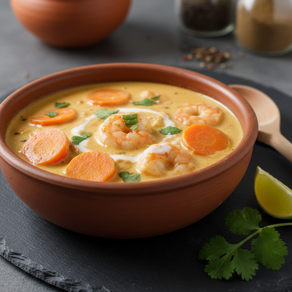 Curry de Crevettes aux Carottes