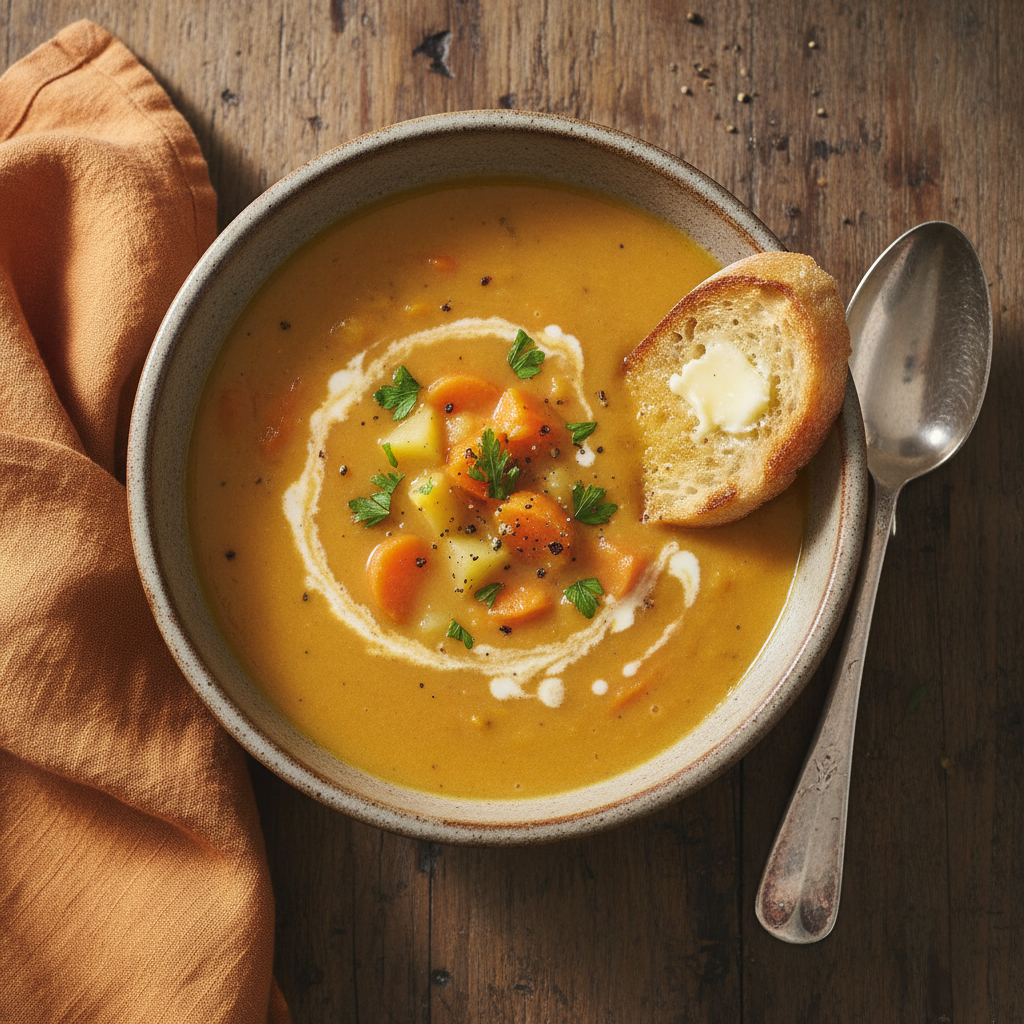 Soupe de carottes et pommes de terre