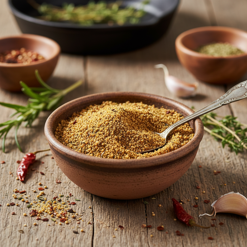 Poudre de Quinoa Grillée aux Herbes Aromatiques