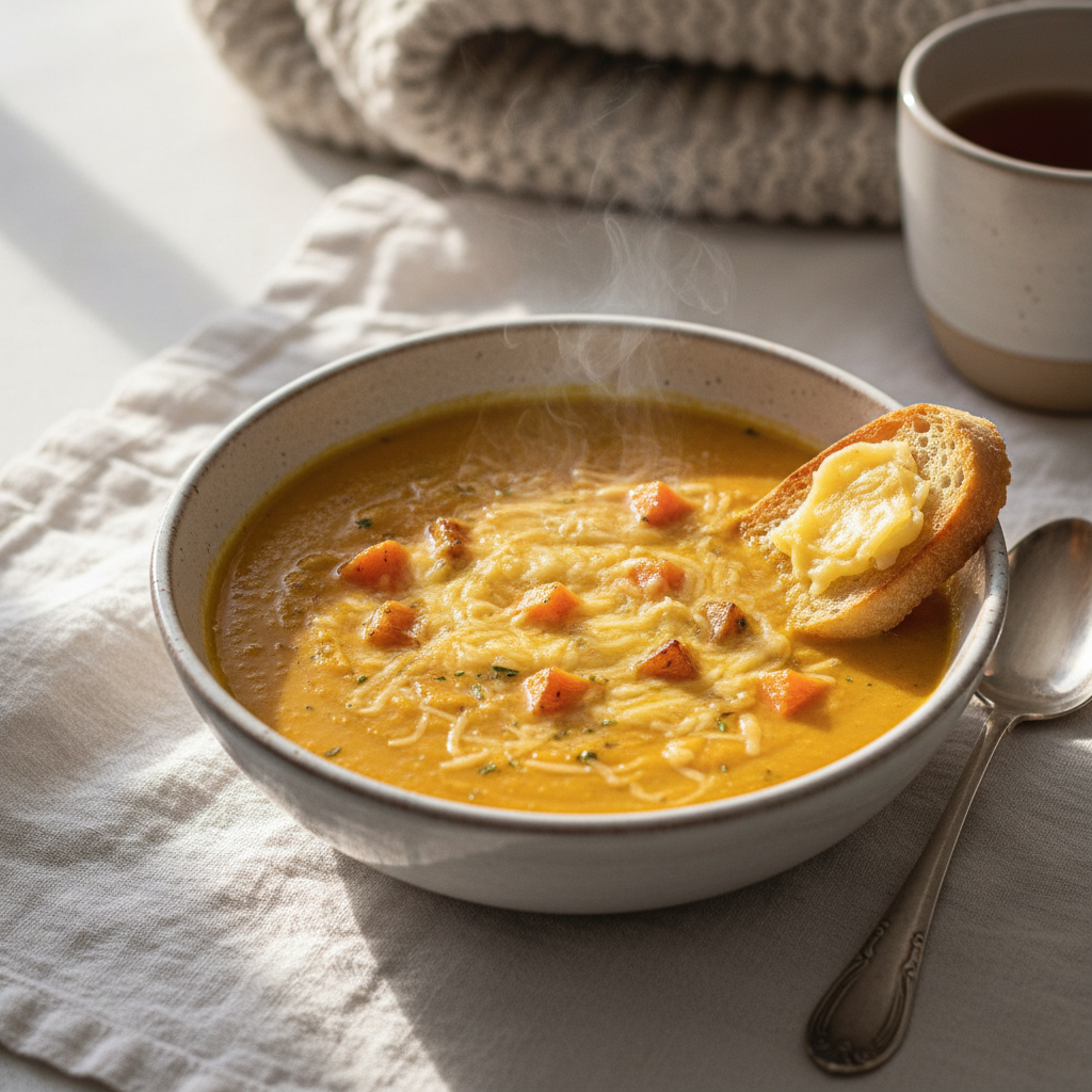 Soupe crémeuse carotte-pomme de terre