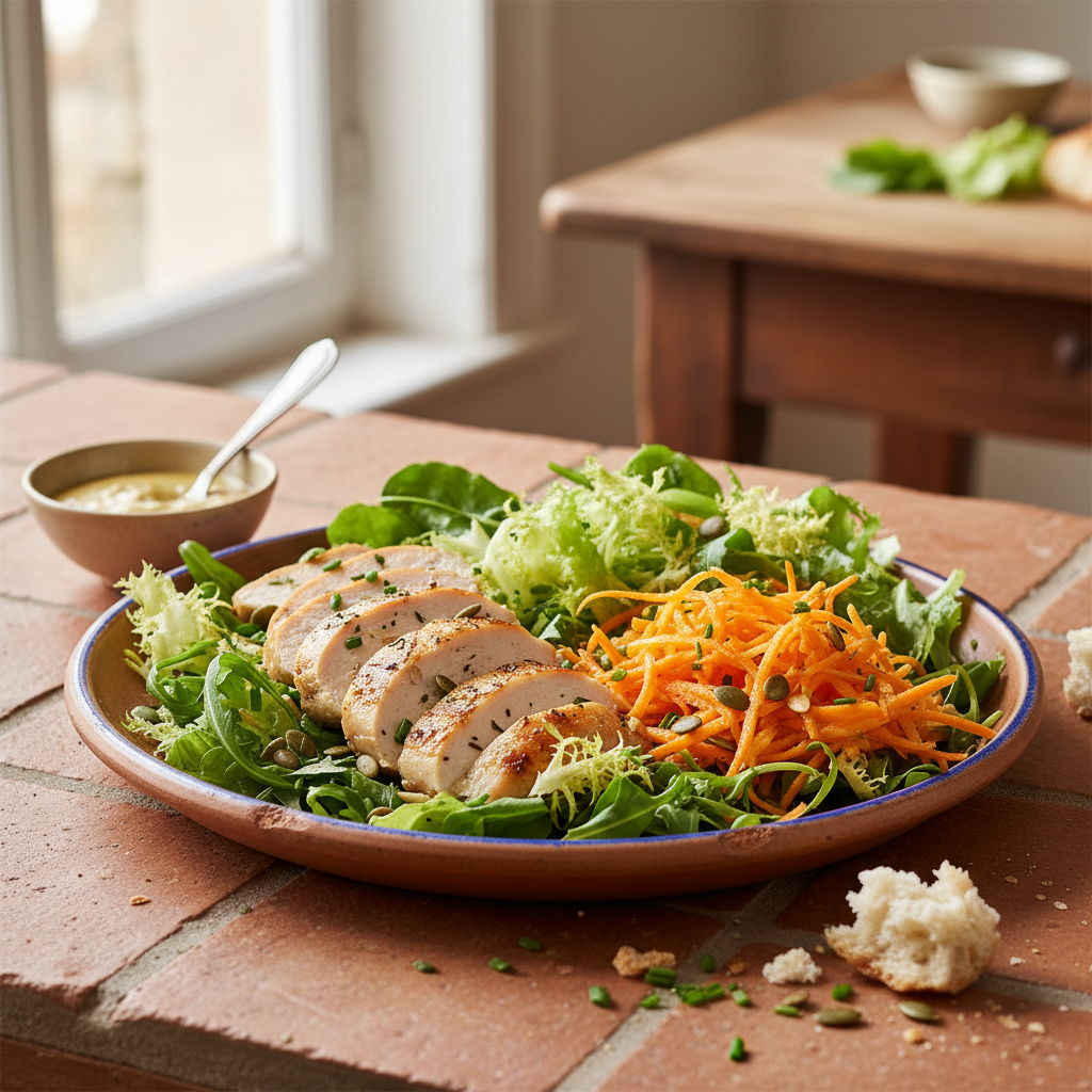 Salade Composée Poulet et Carottes