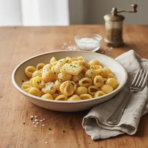 Shell Pasta with Butter and Pepper