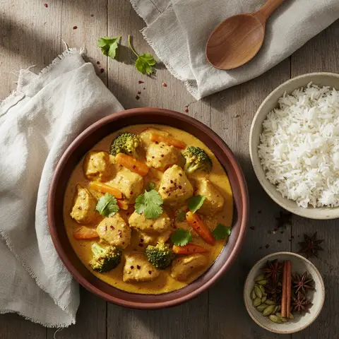 Hähnchen-Curry mit Gemüse
