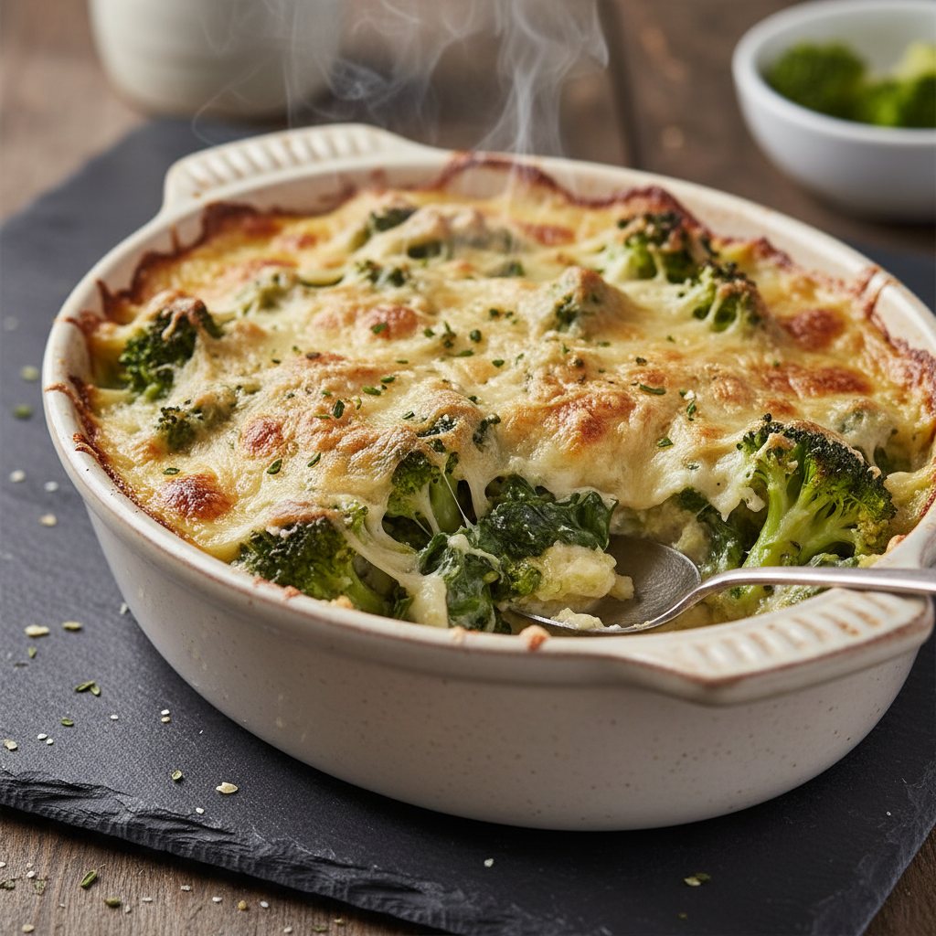 Gratin d'Épinards et Brocoli