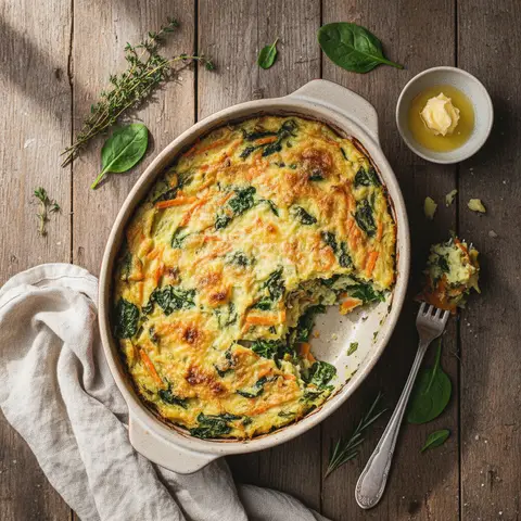 Potato and Carrot Purée with Spinach