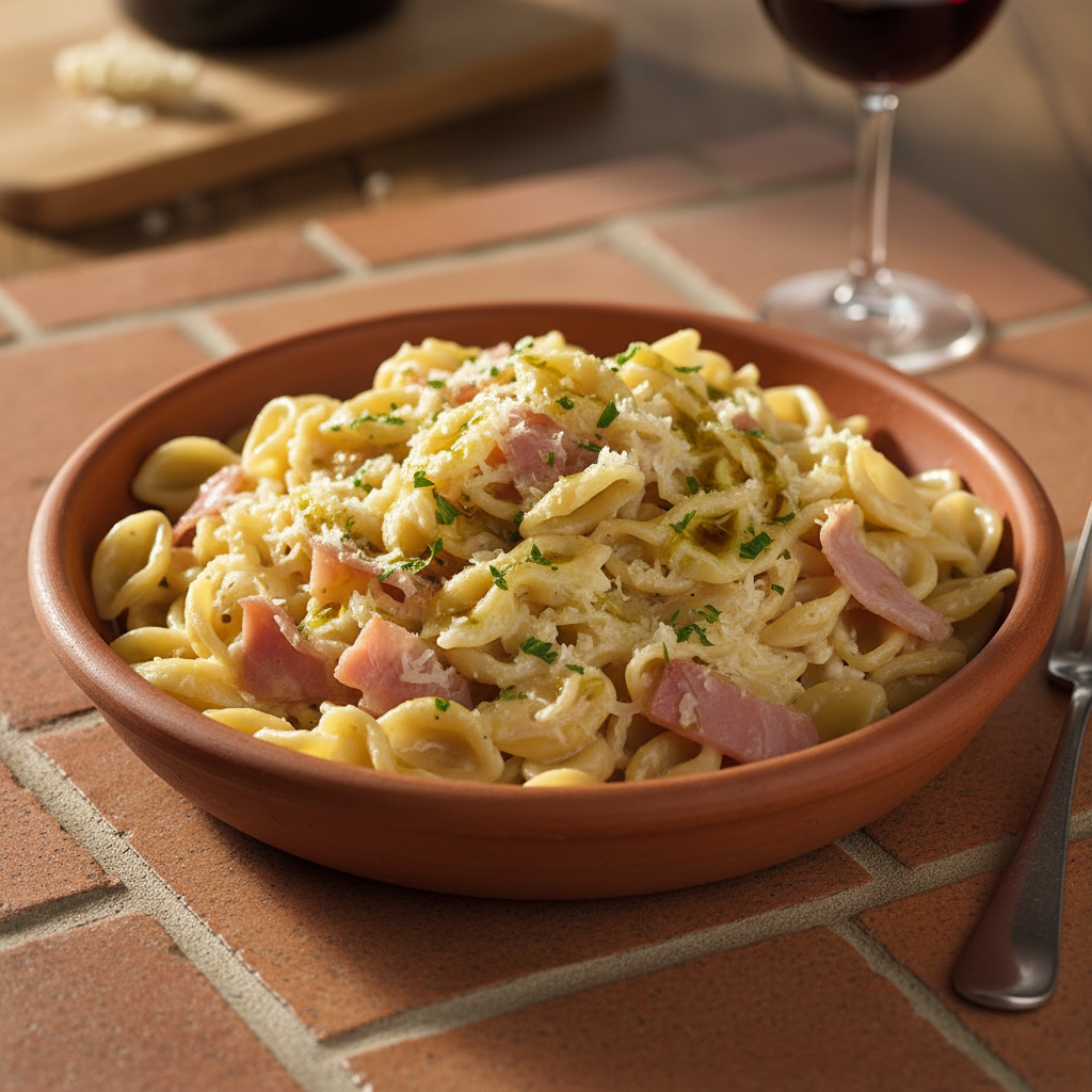 Pâtes Jambon-Parmesan