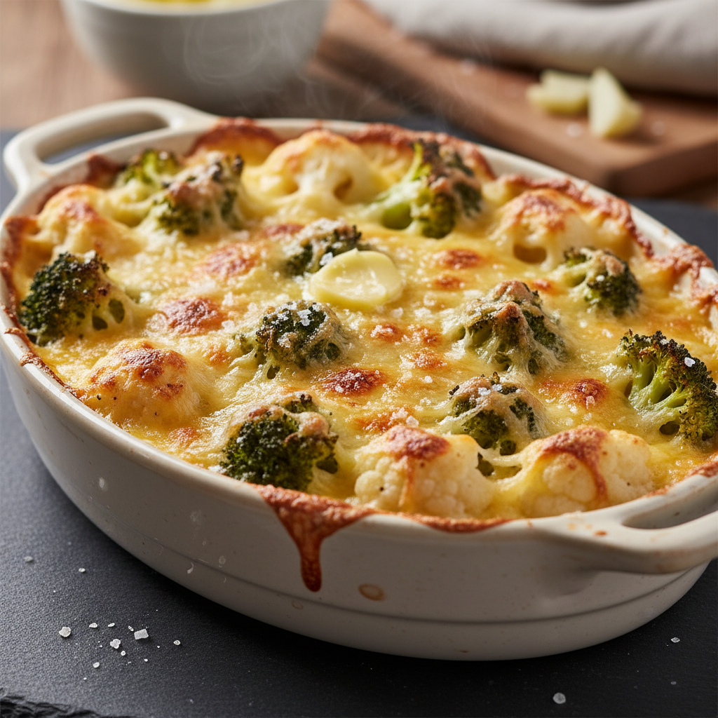 Gratin de Chou-fleur et Brocoli