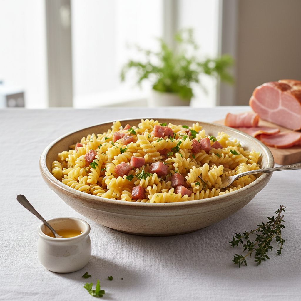 Pâtes au Jambon et Beurre