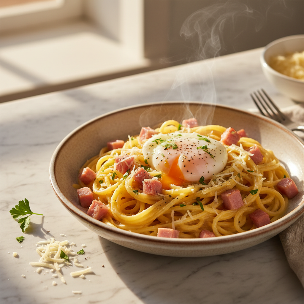 Pâtes Carbonara Simplifiée