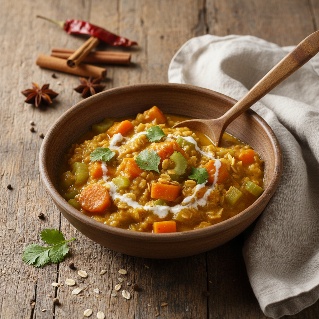 Curry de Légumes à l'Avoine