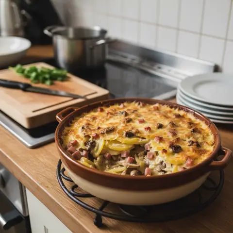 Potato and Mushroom Gratin