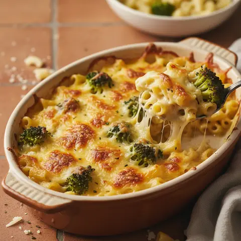Pasta Gratin with Gruyere and Broccoli