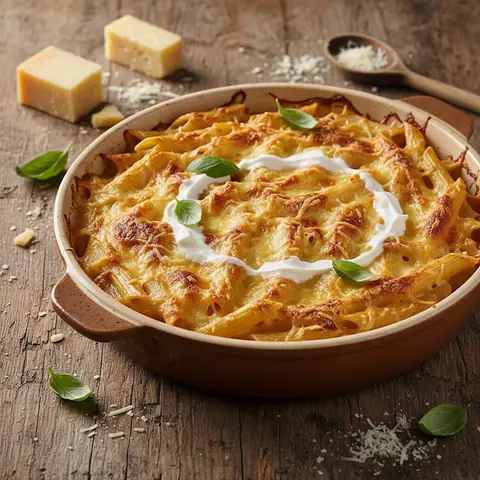 Creamy Penne Gratinée