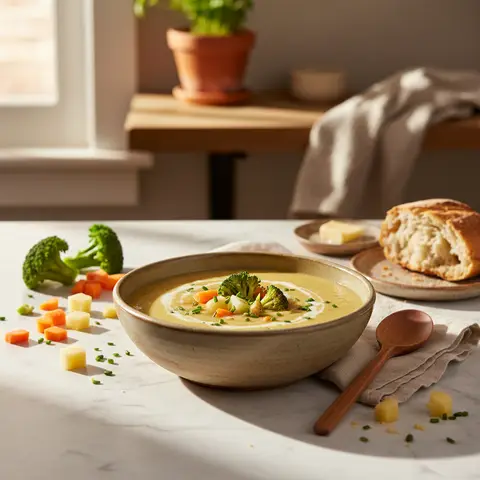 Broccoli, Carrot, and Potato Soup