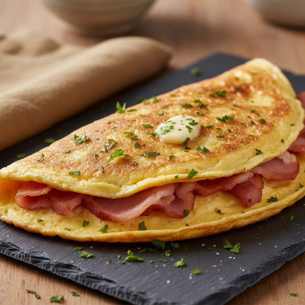 Omelette au Jambon