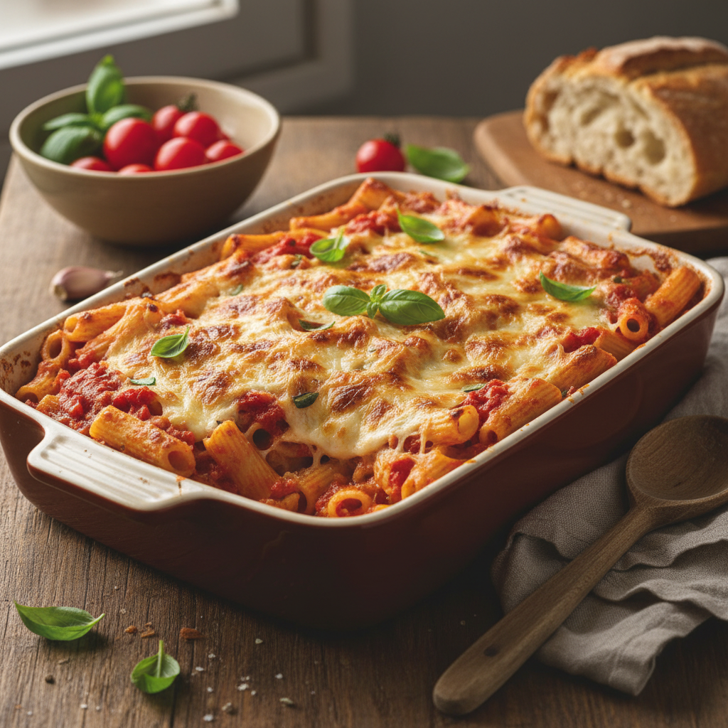 Pâtes à la Tomate et Mozzarella