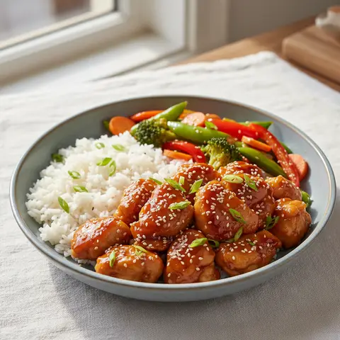 Hähnchen Teriyaki mit Gemüse