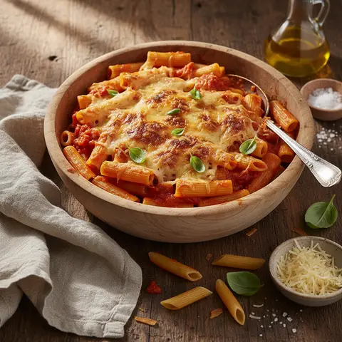 Nudeln mit Tomate und Comté