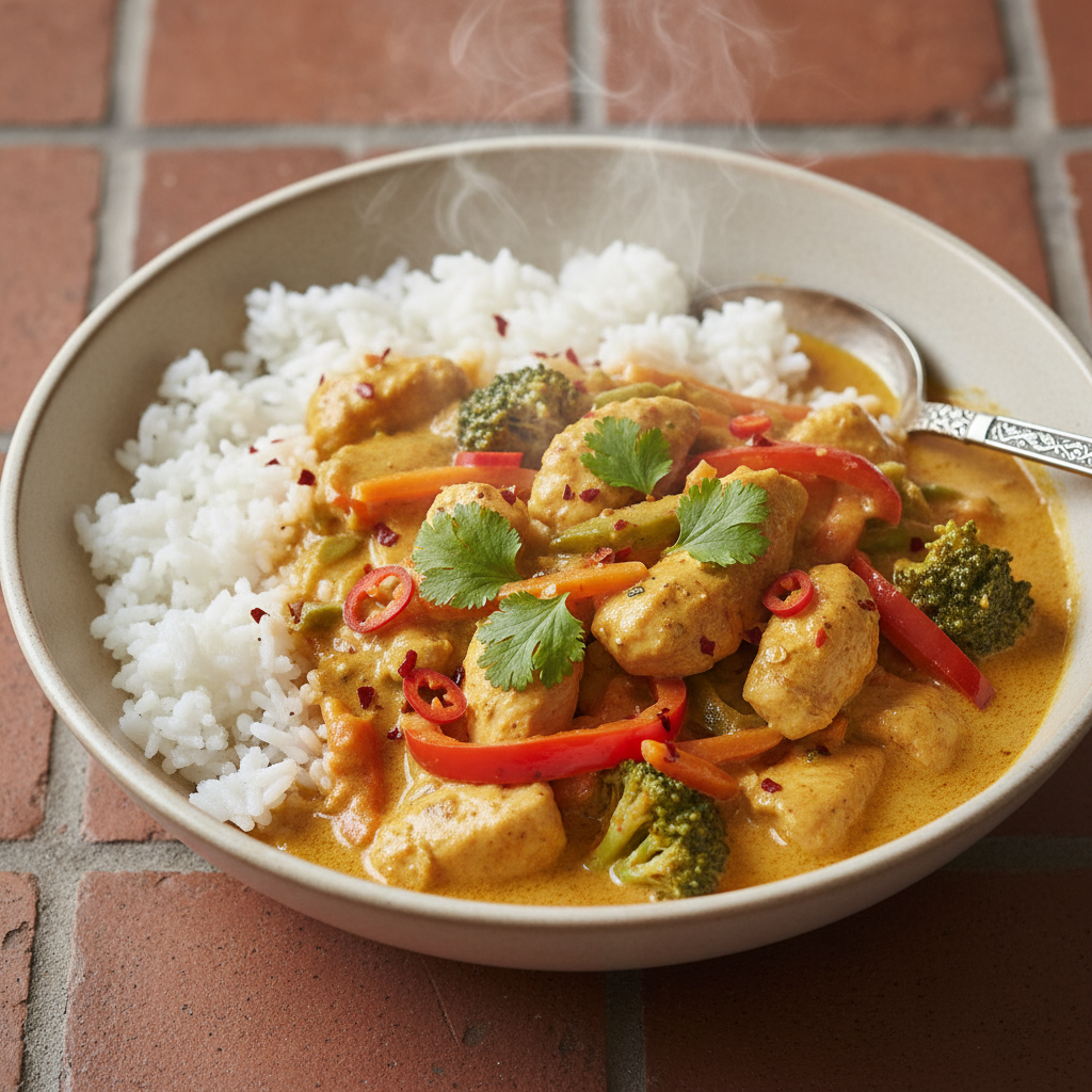 Poulet Curry Coco avec Riz