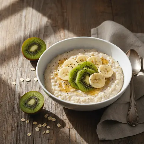 Oatmeal Porridge with Kiwis