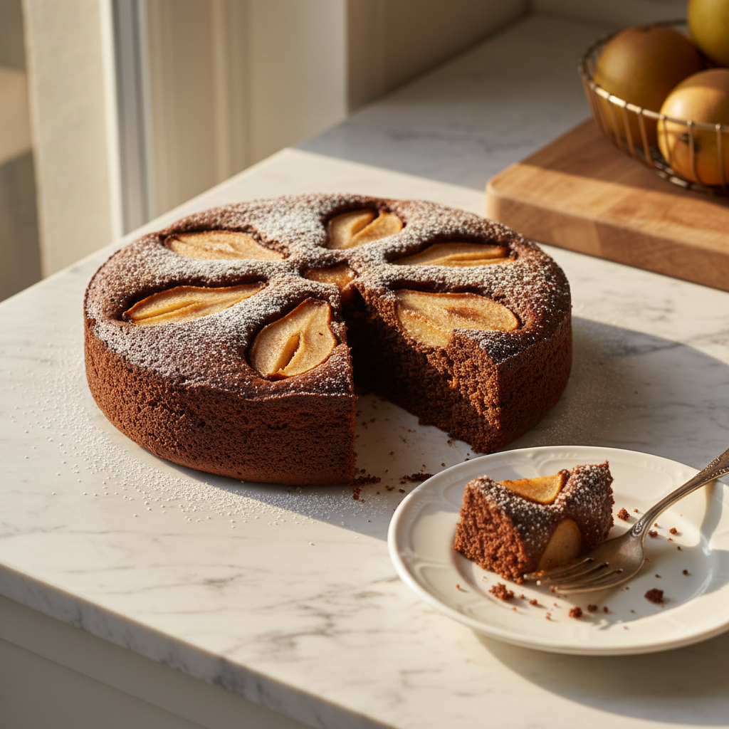 Gâteau au Chocolat et Poire