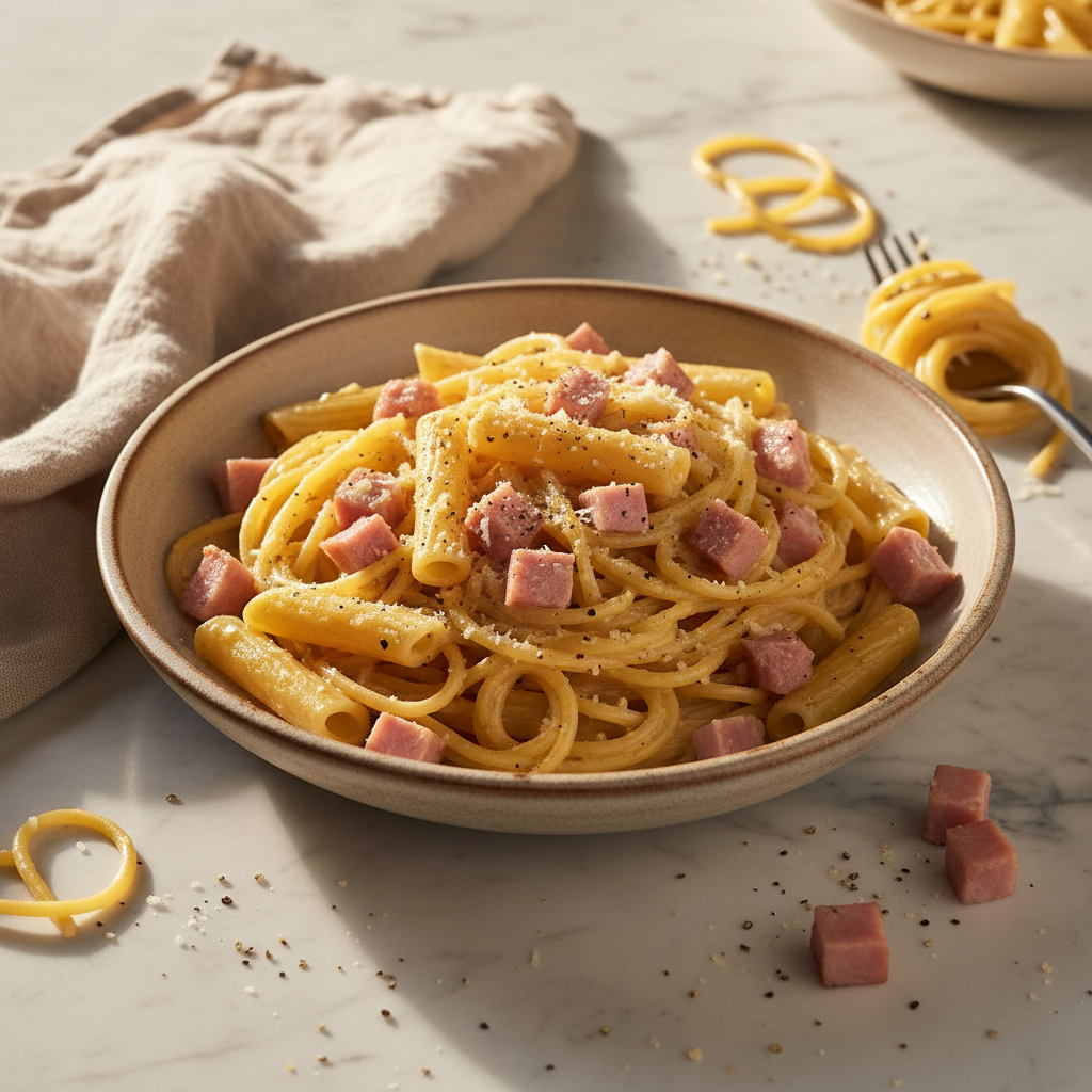 Pâtes à la Carbonara Simplifiée