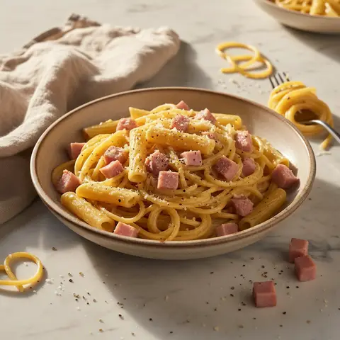 Simplified Carbonara Pasta