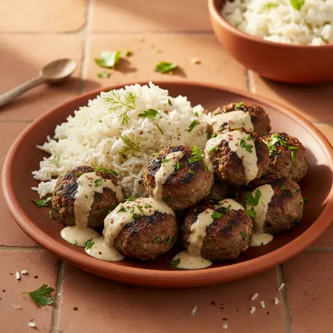 Egyptian Lamb Kofta with Tahini Sauce
