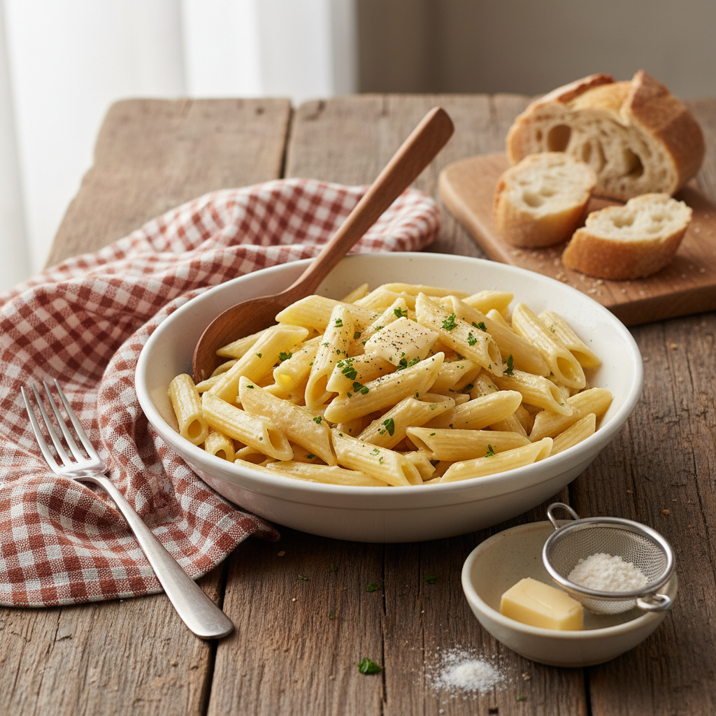 Penne à la Farine et Beurre (Pasta al Burro Semplice)