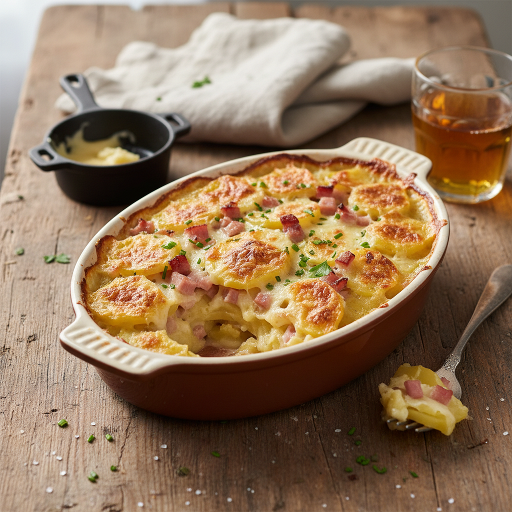 Gratin de Pommes de Terre et Jambon