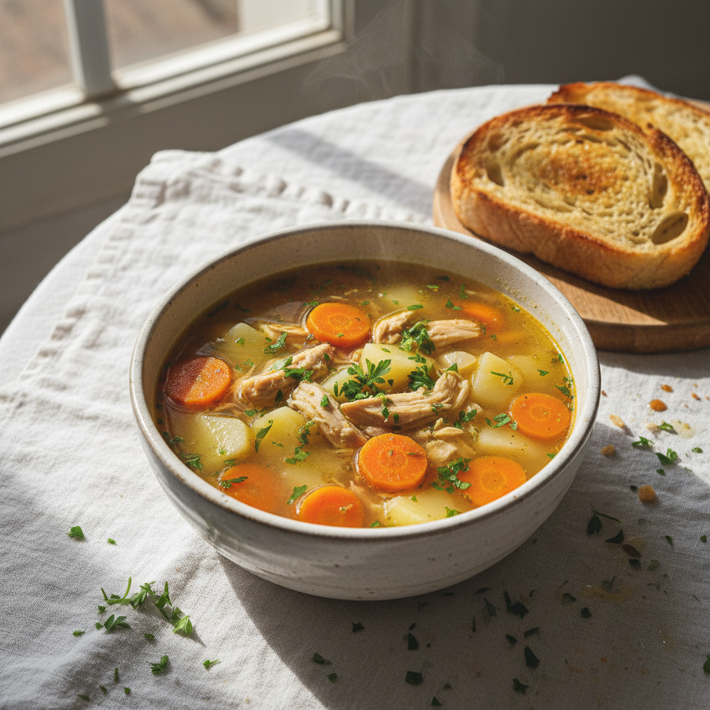 Soupe Poulet-Carotte-Pomme de Terre