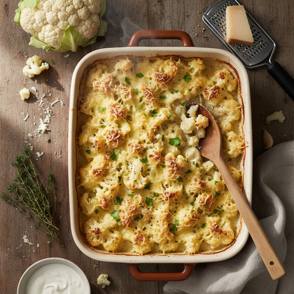 Gratin de Chou-fleur au Parmesan