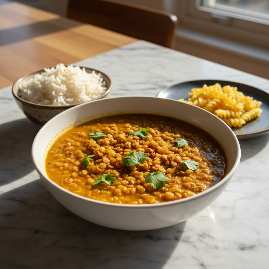 Curry de Lentilles Simples à l'Indienne