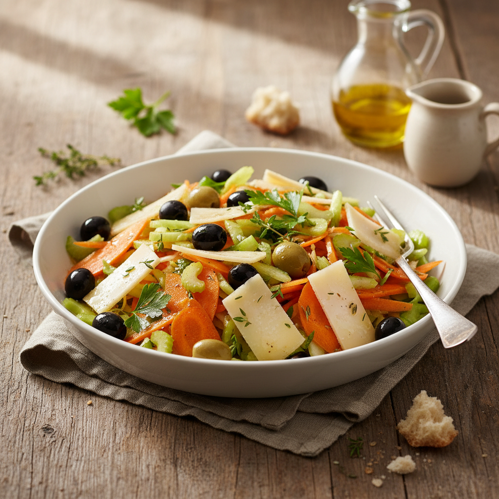 Salade Composée aux Olives et Gruyère