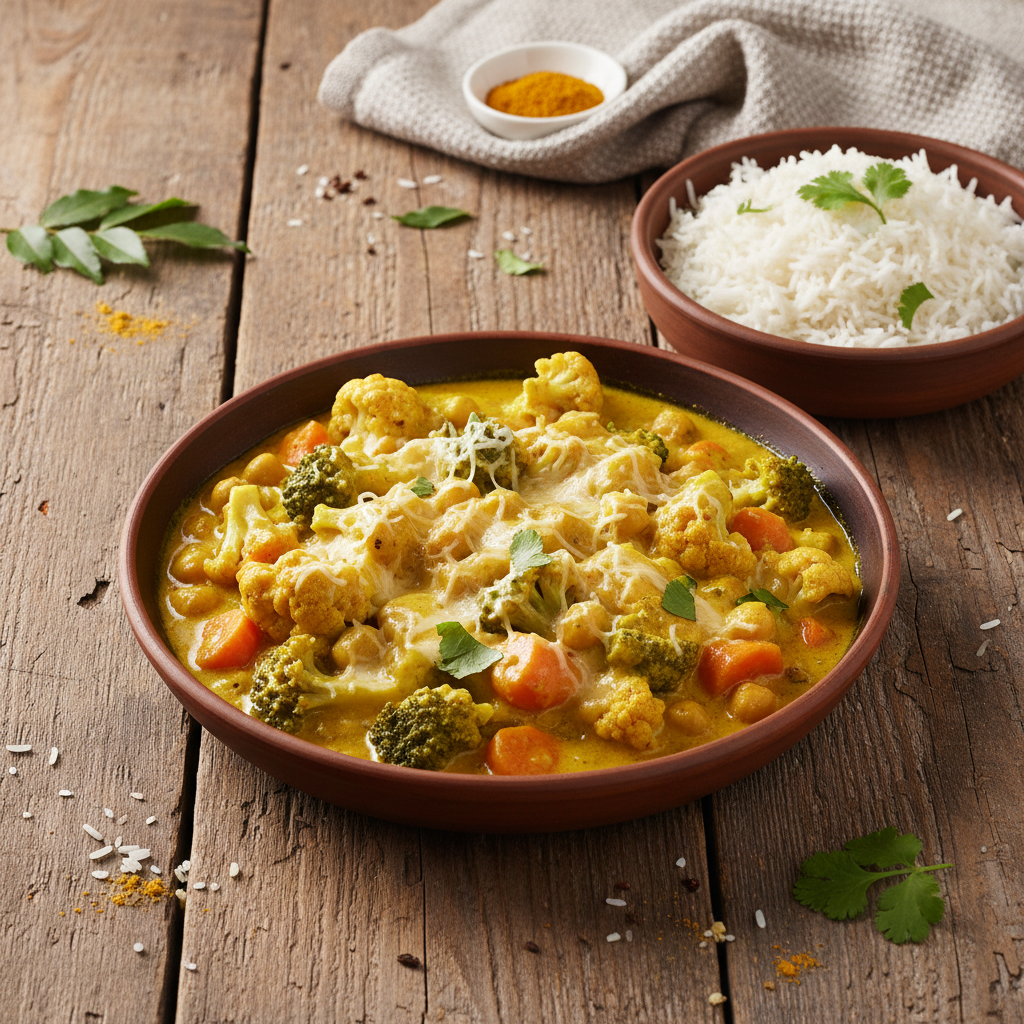 Curry de Légumes au Gruyère