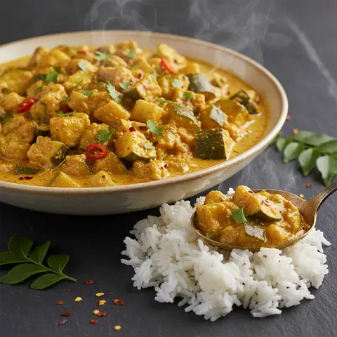 Einfaches Zucchini-Curry