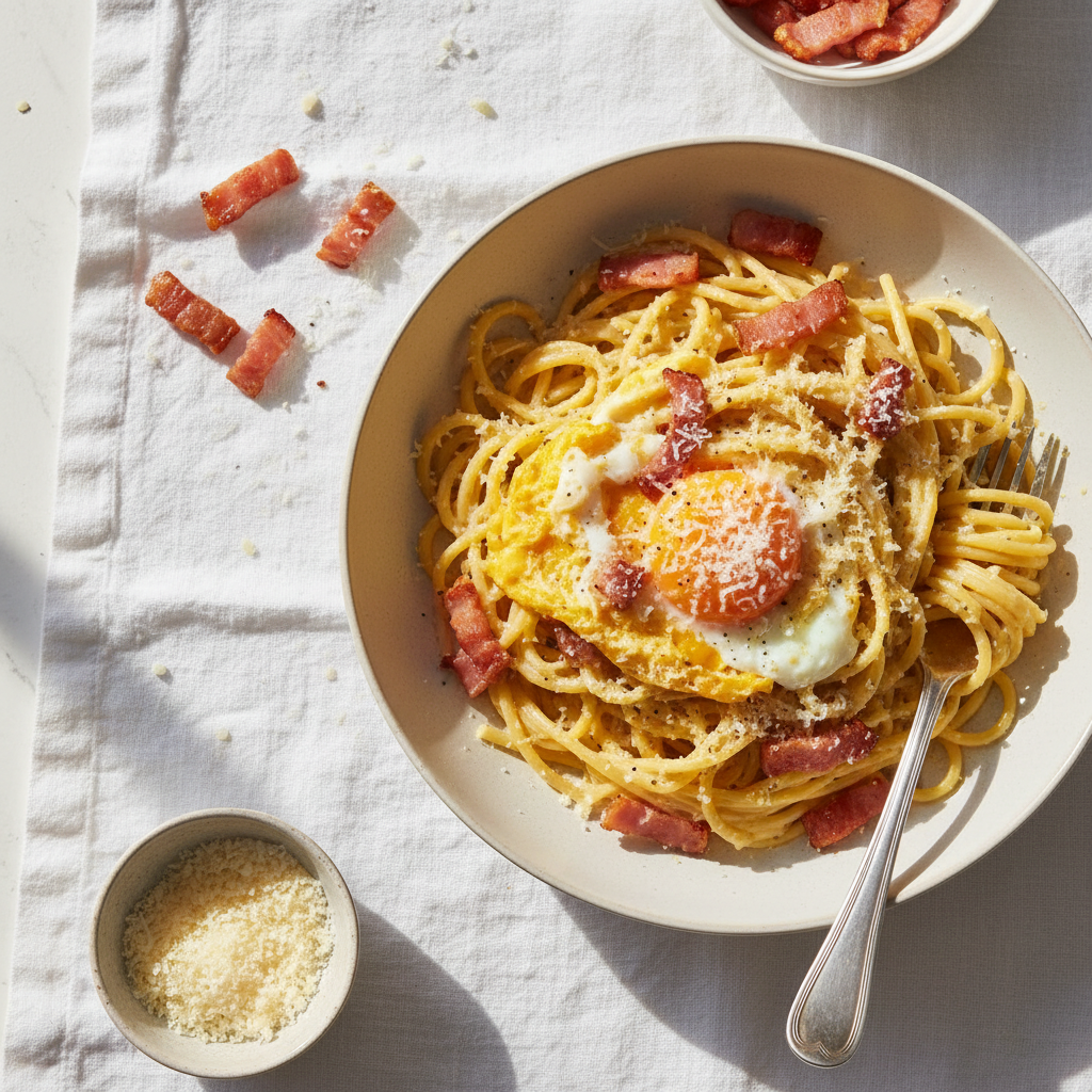 Pâtes Carbonara Simplifiée