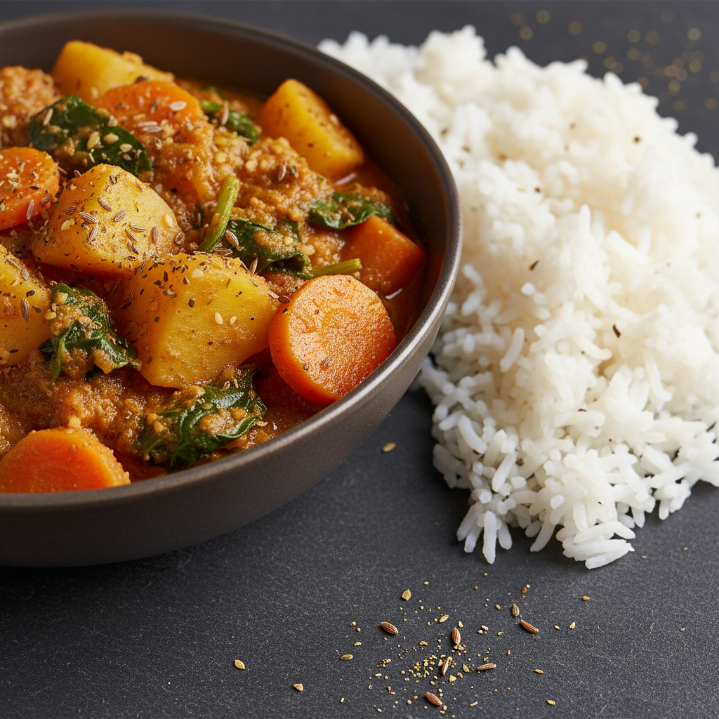 Curry de Légumes à l'Indienne